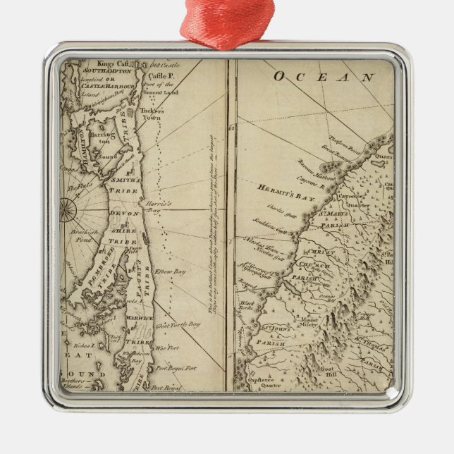 Ornamento De Metal Bermuda (Frente)