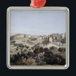 Ornamento De Metal Bethlehem, gravado por Terry<br><div class="desc">O Bethlehem da escola holandesa,  gravado por Terry localizou em um colecção privada. O Bethlehem,  gravado por Terry foi criado em torno do século XIX.</div>