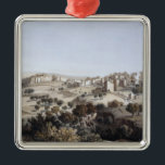 Ornamento De Metal Bethlehem, gravado por Terry<br><div class="desc">O Bethlehem da escola holandesa,  gravado por Terry localizou em um colecção privada. O Bethlehem,  gravado por Terry foi criado em torno do século XIX.</div>