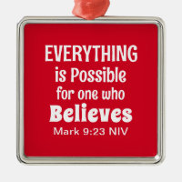 Bíblia Milagre Verse Christian Faith Red