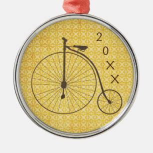 Ornamento De Metal Bicicleta alta metálica da antiguidade da roda do
