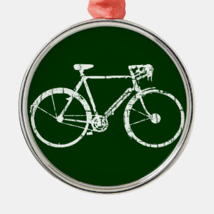Ornamento De Metal bicicleta branca