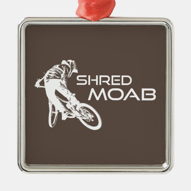 Ornamento De Metal Bicicleta Montanha Shred Moab (Frente)