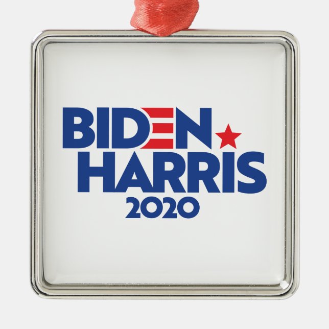 Ornamento De Metal Biden Harris 2020 (Frente)