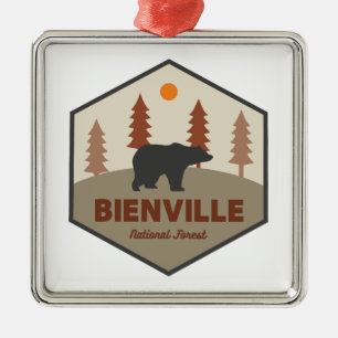 Ornamento De Metal Bienville National Forest Bear