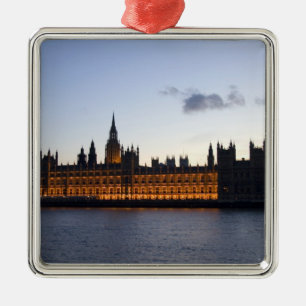 Ornamento De Metal Big Ben e as Casas do Parlamento na cidade
