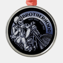Ornamento De Metal Biker Brotherhood Black