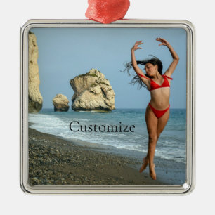 Ornamento De Metal Bikini Model Dancing Thunder_Cove