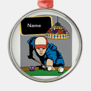 Ornamento De Metal Bilhar personalizados dos homens