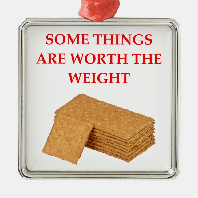 Ornamento De Metal biscoitos de Graham (Frente)