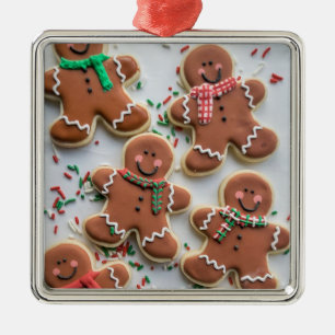 Ornamento De Metal Biscoitos de Pão Ginger