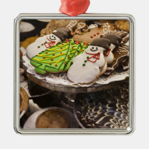 Ornamento De Metal Biscoitos do Natal na exposição em uma Nova Iorq