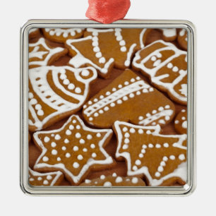 Ornamento De Metal Biscoitos do pão-de-espécie do feriado do Natal