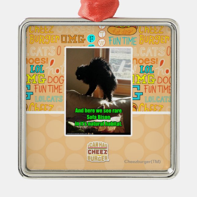 Ornamento De Metal Bisonte do sofá (Frente)