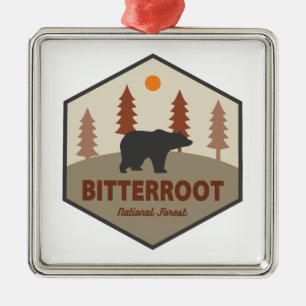Ornamento De Metal Bitterroot National Forest Bear
