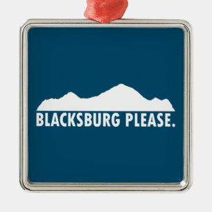 Ornamento De Metal Blacksburg, por favor