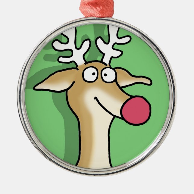 Ornamento De Metal BLITZEN por Sandra Boynton (Frente)