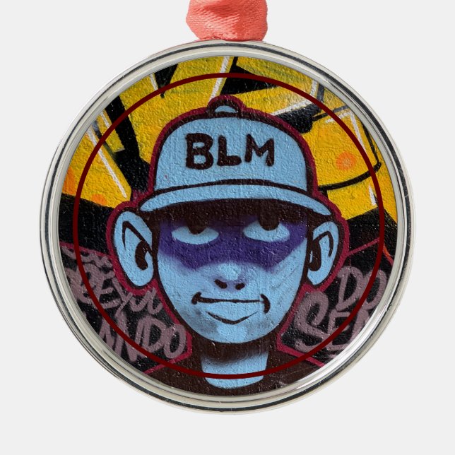 Ornamento De Metal BLM / Black Lives Matter (Frente)