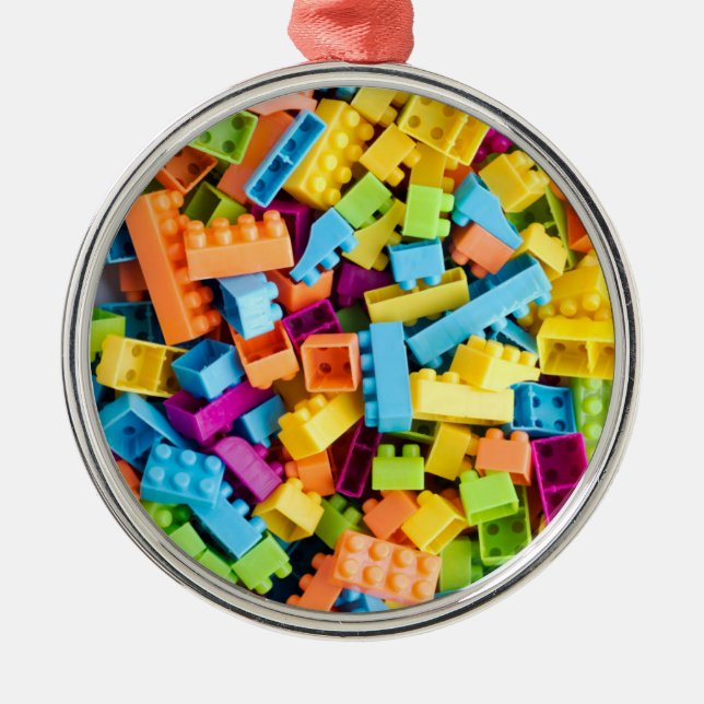 Ornamento De Metal Blocos de Construção Neo Plástico (Frente)