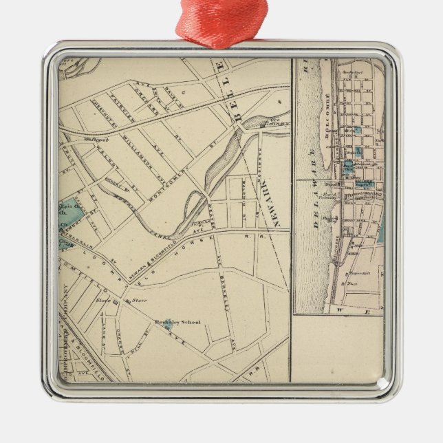 Ornamento De Metal Bloomfield, NJ (Frente)