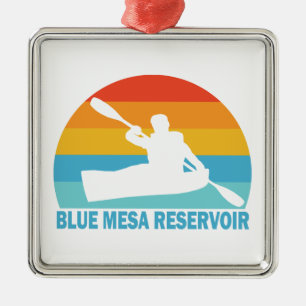 Ornamento De Metal Blue Mesa Reservoir Colorado Kayak