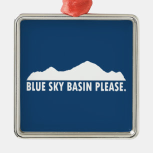 Ornamento De Metal Blue Sky Basin Colorado, por favor