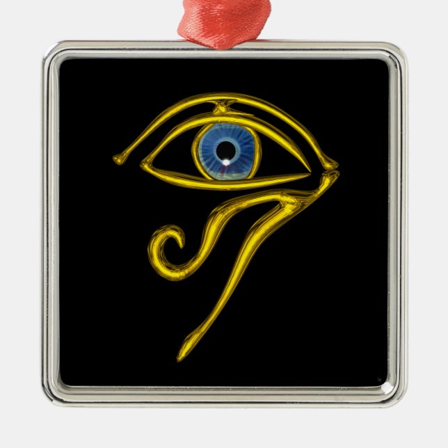 Ornamento De Metal BLUE TALISMAN, preto (Frente)