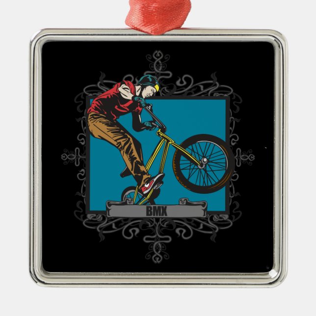 Ornamento De Metal BMX agressivo (Frente)