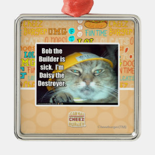 Ornamento De Metal Bob o construtor é doente