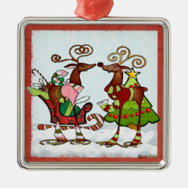 Ornamento De Metal Bobo Whimsey Christmas Mooks
