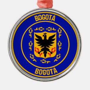 Ornamento De Metal Bogotá Round Emblem