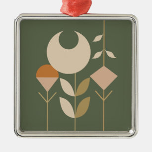 Ornamento De Metal Boho Abstrato Lily