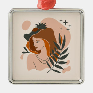 Ornamento De Metal Boho Woman Stars