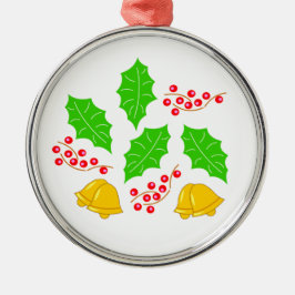 Ornamento De Metal Bola Feliz Navidad