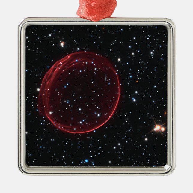 Ornamento De Metal Bolha de Supernova (Frente)