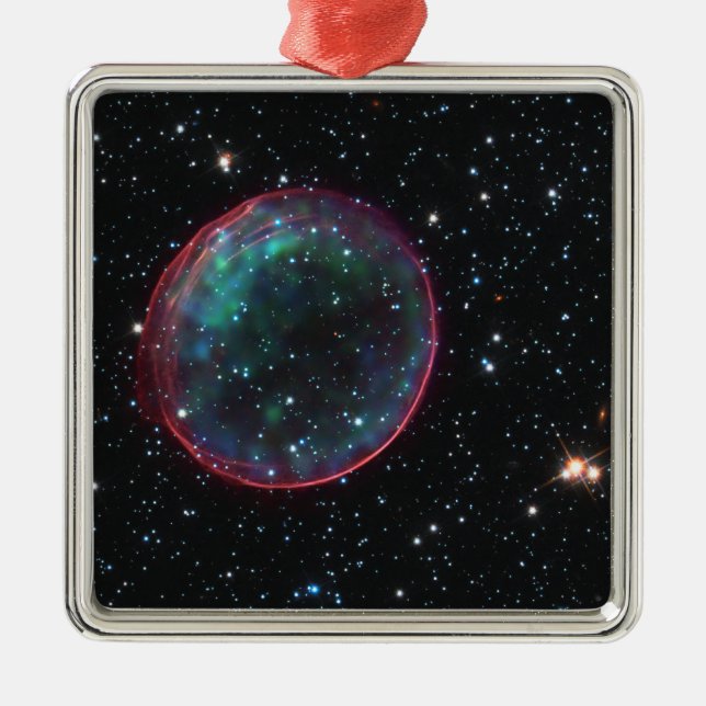Ornamento De Metal Bolha Espacial (Frente)