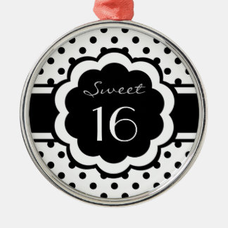 Ornamento De Metal Bolinhas pretas do doce 16