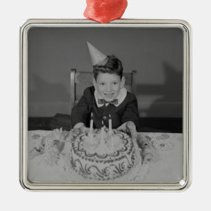 Ornamento De Metal Bolo de aniversário