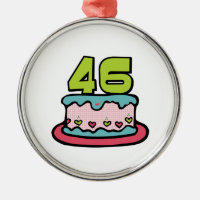 Bolo de aniversário de 46 anos