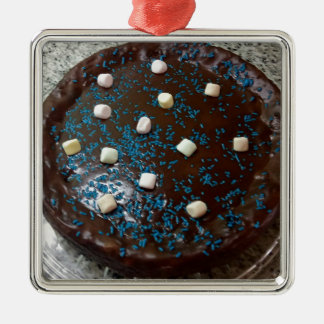 Ornamento De Metal Bolo de chocolate
