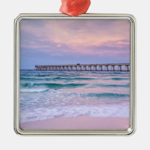 Ornamento De Metal Bom dia Navarre Beach Pier