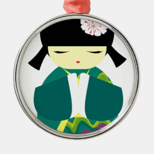 Ornamento De Metal Boneca bonita de China