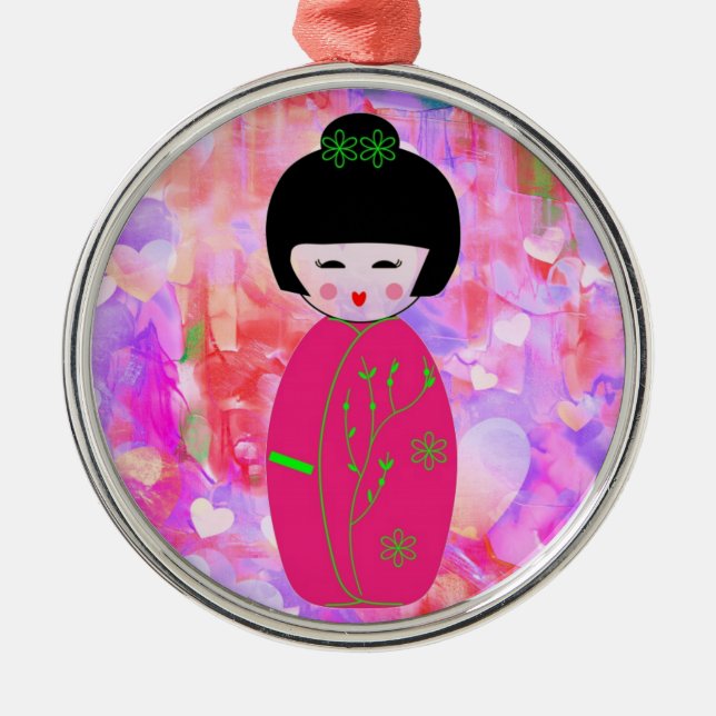 Ornamento De Metal Bonecas (Frente)