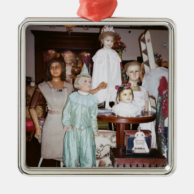Ornamento De Metal Bonecas Vintage Antiques (Frente)