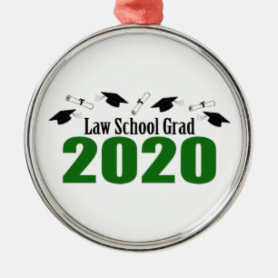 Ornamento De Metal Bonés E Diplomas Da Faculdade De Direito De 2020 