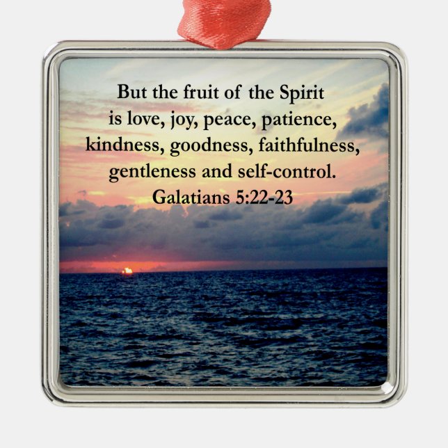 ORNAMENTO DE METAL BONITAS FRUTAS GALÁTICAS DO ESPÍRITO (Frente)