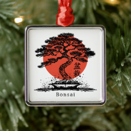 Ornamento De Metal Bonsai Japan Personalizado