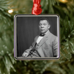 Ornamento De Metal Booker Taliaferro Washington: Educador Negro