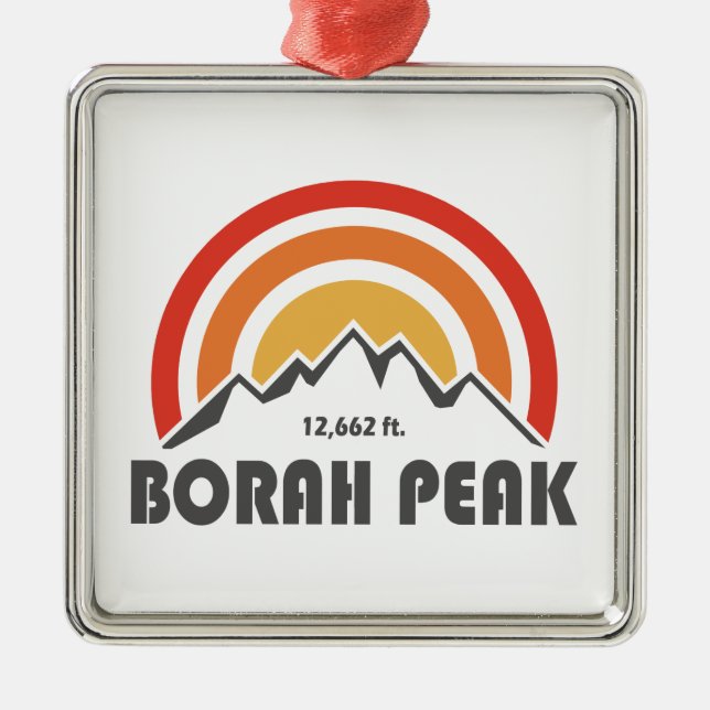 Ornamento De Metal Borah Peak (Frente)