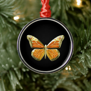 Ornamento De Metal Borboleta